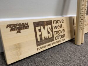 FMS test kit used during the functional movement screen